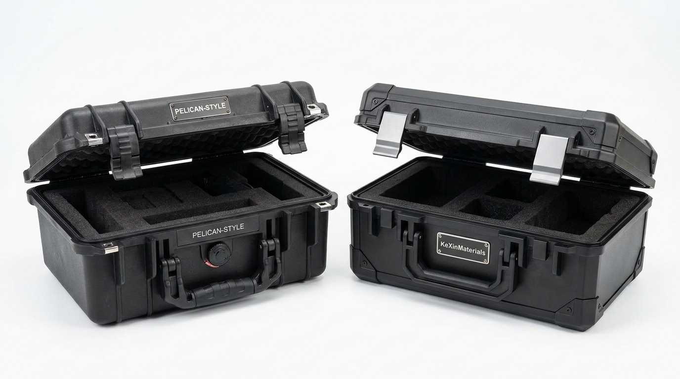 Pelican case and KeXinMaterials case comparison